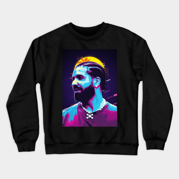 Drake Rapper Crewneck Sweatshirt by Sakent